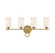 Woodbury Four Light Bath Bar in Warm Brass (51|85304322)