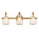Adams Three Light Bathroom Vanity in Warm Brass (51|844173322)