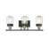 Macauley Three Light Bath Bar in Vintage Black with Warm Brass (51|82069351)