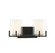 Eaton Two Light Bathroom Vanity in Matte Black with Warm Brass Accents (51|819772143)