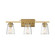 Calhoun Three Light Bath Bar in Warm Brass (51|810203322)