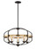 Kirkland Five Light Pendant in English Bronze and Warm Brass (51|78041579)