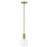 Wright One Light Mini Pendant in Warm Brass (51|730751322)