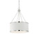 Delphi Six Light Pendant in White with Polished Nickel Acccents (51|71886172)