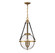 Bozeman Three Light Pendant in Warm Brass (51|718373322)