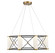 Aries LED Pendant in Matte Black with Burnished Brass Accents (51|716408144)
