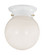Flush Mount One Light Flush Mount in White (51|69045WHT)