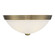 Flush Mount Two Light Flush Mount in Warm Brass (51|678013322)