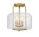 Avalon Three Light Semi-Flush Mount in Warm Brass (51|677903322)