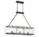 Genry Three Light Linear Chandelier in Matte Black (51|18203389)