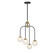 Couplet Four Light Chandelier in Matte Black w/Warm Brass (51|166974143)