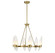 Nouvel Six Light Chandelier in Warm Brass (51|155006322)