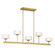 Falster LED Linear Chandelier in Warm Brass (51|154075322)