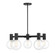Wright Five Light Chandelier in Matte Black (51|13073589)