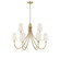 Cameron Nine Light Chandelier in Warm Brass (51|125419322)