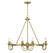 Sullivan Eight Light Chandelier in Warm Brass (51|122068322)