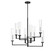 Folsom Eight Light Chandelier in Matte Black with Polished Chrome Accents (51|12139867)