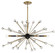 Ariel Six Light Chandelier in Como Black with Gold (51|11858662)