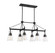 Lakewood Six Light Linear Chandelier in Matte Black (51|11833689)