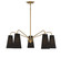 Edgewood Five Light Chandelier in Warm Brass (51|117865322)