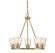 Calhoun Five Light Chandelier in Warm Brass (51|110215322)