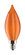 Light Bulb in Spun Amber (230|S11305)