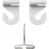 Drop Ceiling Hook Set in White (230|90846)