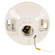 Terminal Glazed Porcelain On-Off Pull Chain Ceiling Receptacle in Glazed (230|90443)