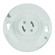 Keyless Phenolic Gu24 Ceiling Receptacle in White / Phenolic (230|902467)