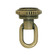 1/8 Ip Screw Collar Loop With Ring in Antique Brass (230|902344)