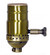 150W Full Range Turn Knob Dimmer Socket in Antique Brass (230|802418)