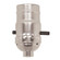 On-Off Push Thru Socket in Nickel (230|801566)