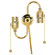 Twin Pull Chain Brite Gilt With End Ball in Brite Gilt (230|801268)