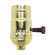 On-Off Turn Knob Socket With Removable Knob in Brite Gilt (230|801193)