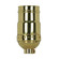 3-Way (2 Circuit) Keyless Socket in Polished Brass (230|801175)