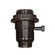 On-Off Turn Knob With Full Uno Thread And Ring in Black (230|801070)