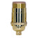 3 Way (2 Circuit) Turn Knob Socket in Polished Brass (230|801050)