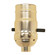 On-Off Push Thru Socket in Brite Gilt (230|801000)