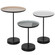 Stepping Stone Accent Table in White/Beige/Grey Powder Coated/ Enamel (443|TA111)