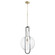 Textured Glass Pendants One Light Pendant in Textured Black w/ Aged Brass (19|89146980)