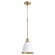 877 Cone Pendants One Light Pendant in Studio White|Aged Brass (19|8770880)