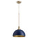 876 Dome Pendants One Light Pendant in Blue|Aged Brass (19|8763280)
