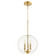 873 Globe Pendants Three Light Pendant in Aged Brass (19|873380)