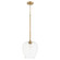 Veno One Light Pendant in Aged Brass (19|85880)