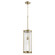 Chisseled Pendants One Light Pendant in Aged Brass w/ Clear Chisseled Glass (19|81080)