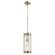 Chisseled Pendants One Light Pendant in Aged Brass|Clear Chisseled Glass (19|80980)