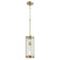 Chisseled Pendants One Light Pendant in Aged Brass w/ Clear Chisseled Glass (19|80980)