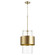 Glass Cylinder Drum Pendants One Light Pendant in Aged Brass (19|801380)