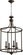 Rossington Four Light Entry Pendant in Oiled Bronze (19|6822486)