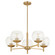 Lyon Five Light Chandelier in Aged Brass (19|678580)